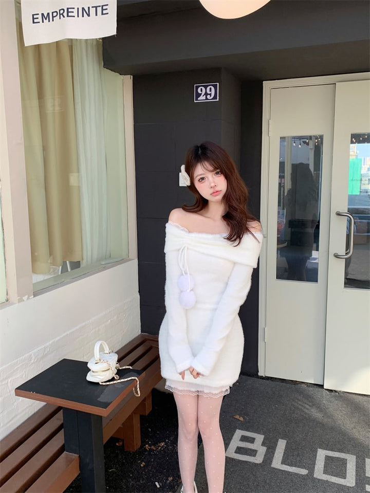 【dress】ボートネックワンピース　M26921