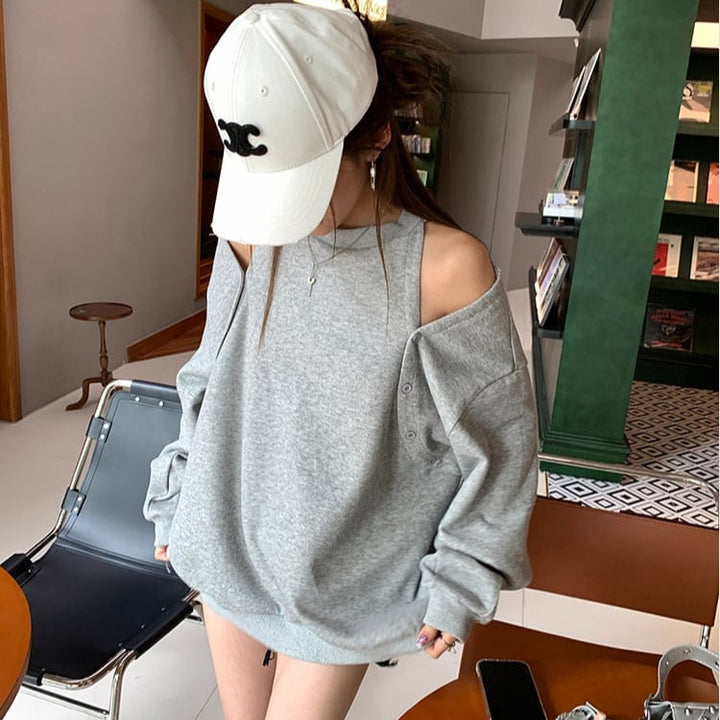 【tops】オフショルダープルオーバー　M26149