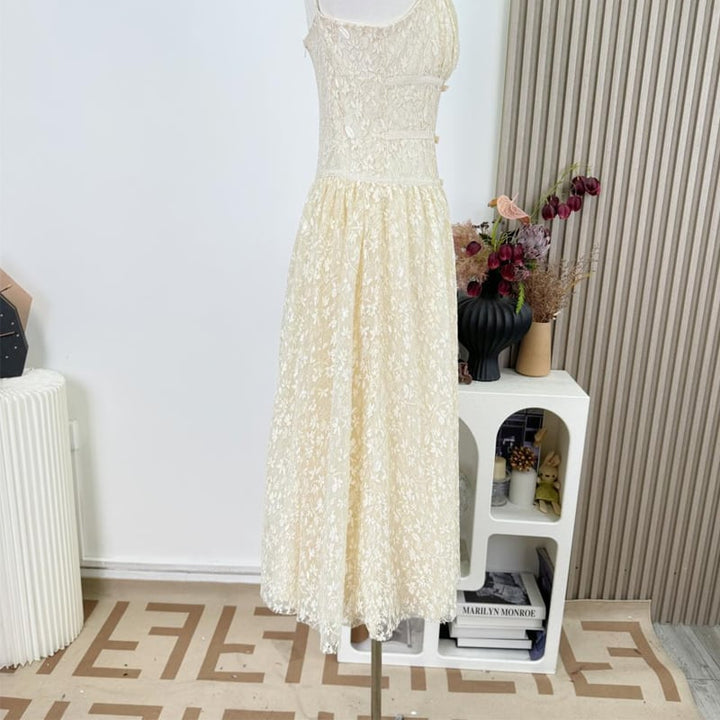 【dress】レースキャミワンピース Q7955