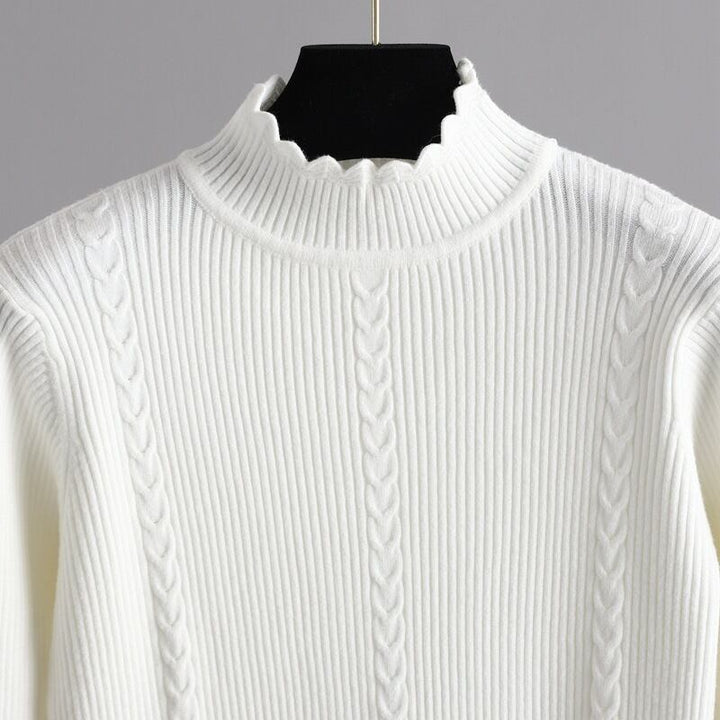 【dress】レース切り替えニットワンピース　M28471