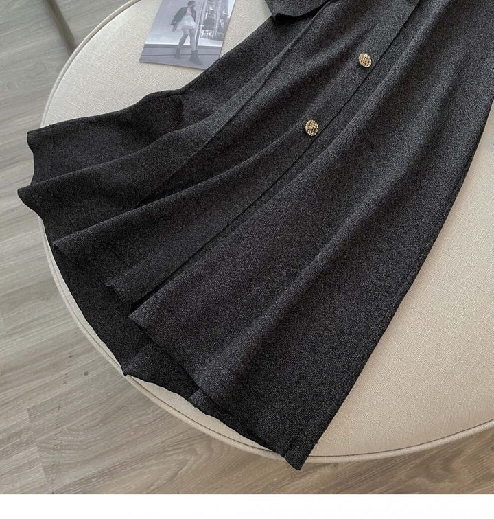 【dress】POLOネックニットワンピース　M18929