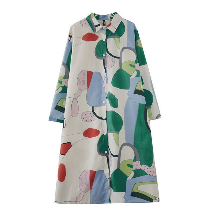 【dress】プリントカジュアルワンピース　M29404