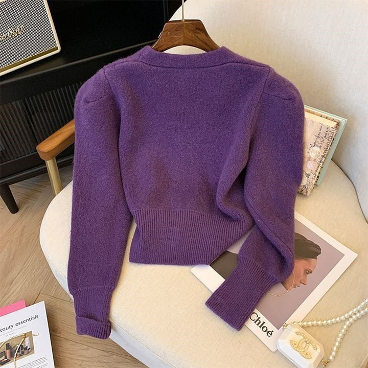 【outer】Vネックニットカーデ　M26413