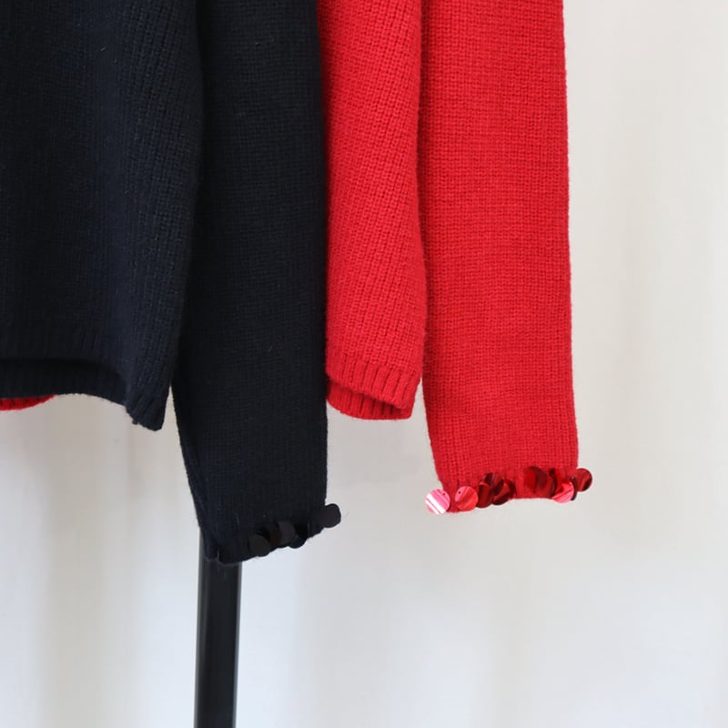 【outer】クルーネックニットカーデ　M25436
