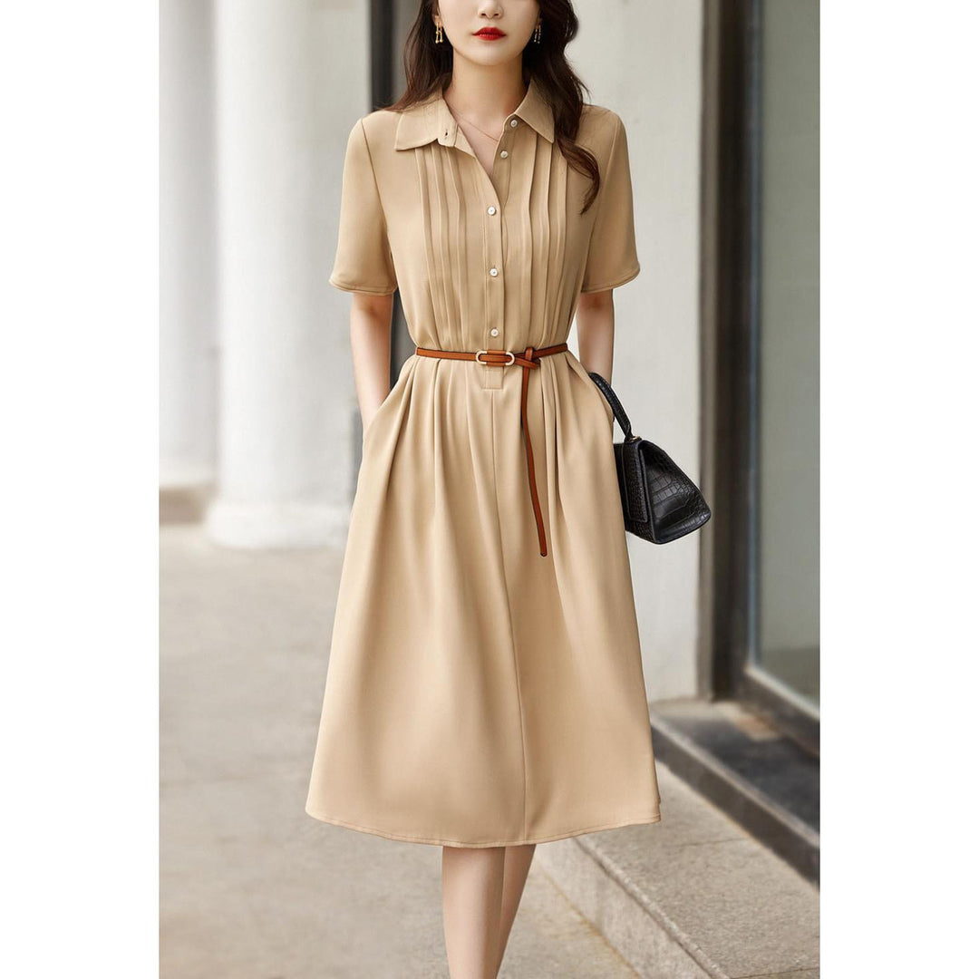 【dress】女性力を高める～エレガントシャツワンピース　M16853