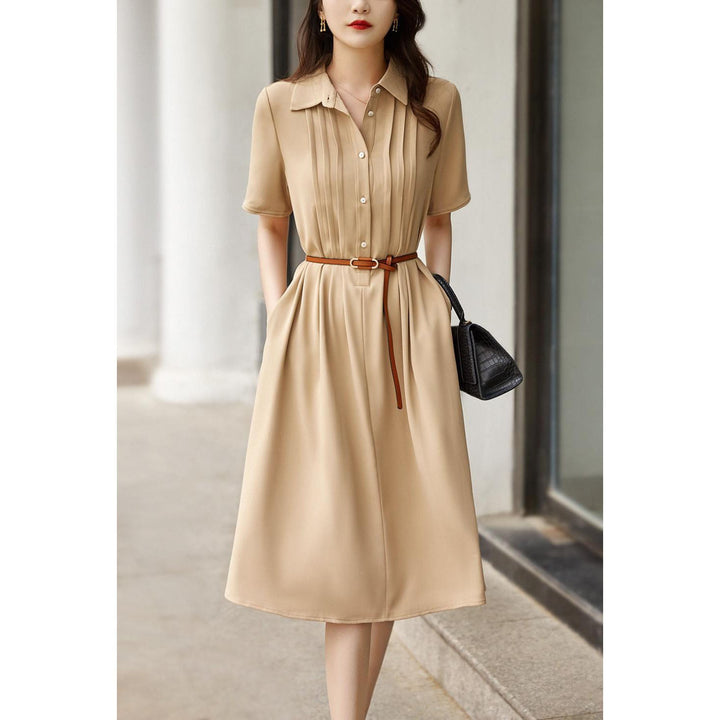 【dress】女性力を高める～エレガントシャツワンピース　M16853