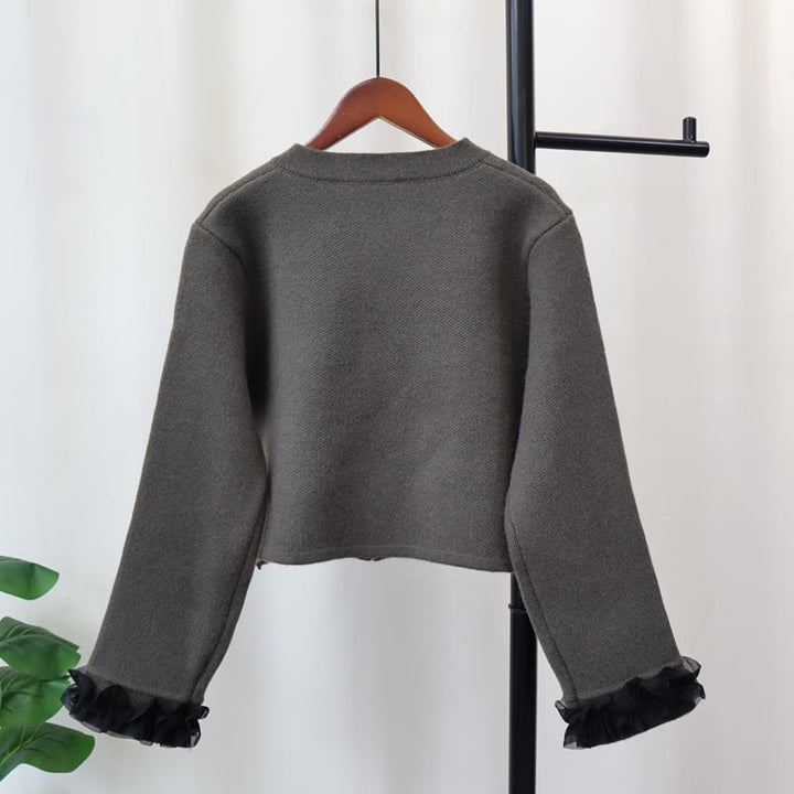 【outer】ファスナーニットカーデ　M26461