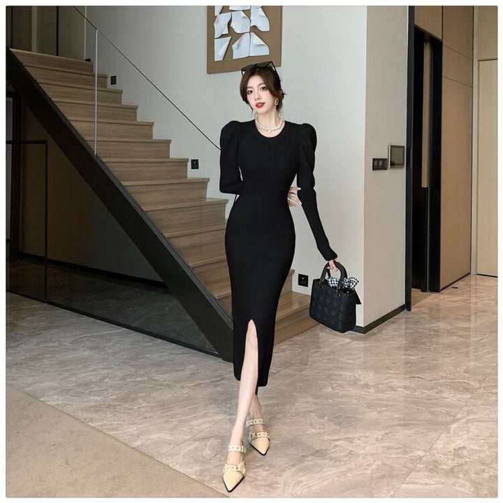 【dress】スリットワンピース　M18603