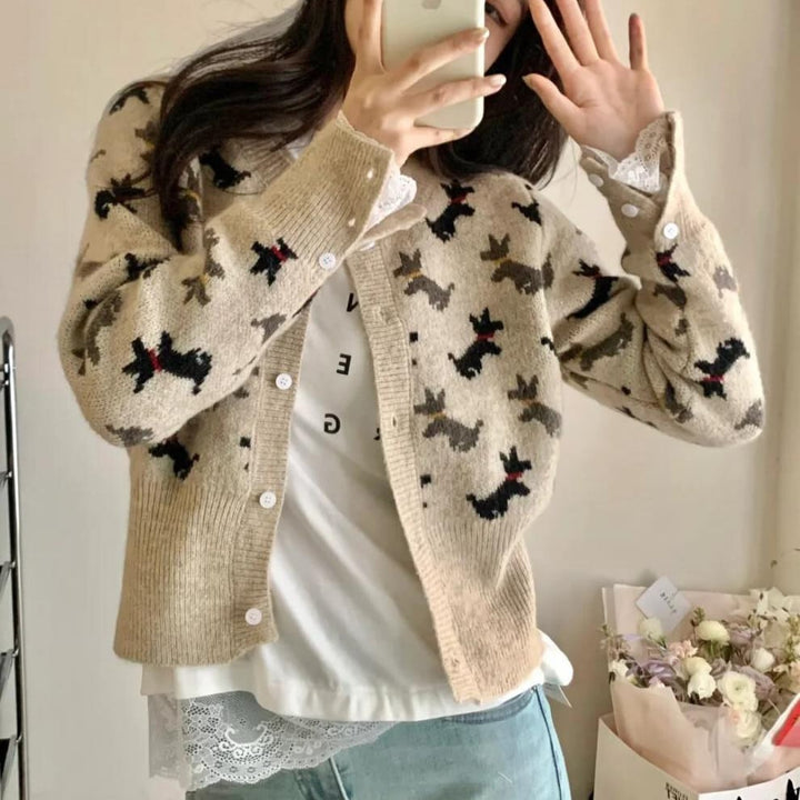 【outer】ニットカーデ　M25610