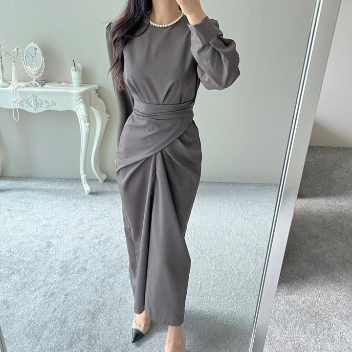 【dress】クルーネックワンピース　M29550