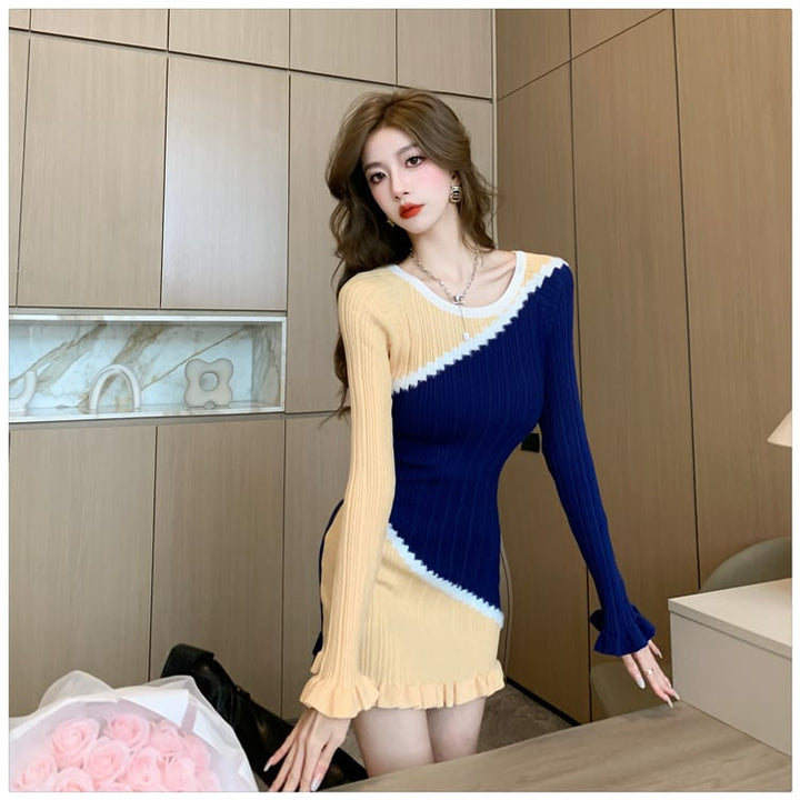 【dress】ニットワンピース　M25448