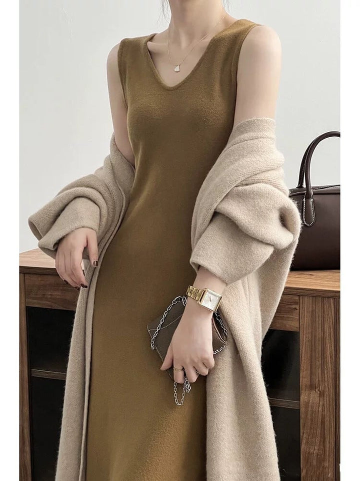 【dress】ベストニットワンピース　M26795