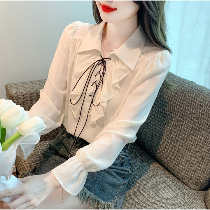 【tops】優しい雰囲気スウィートシャツトップス　M17603