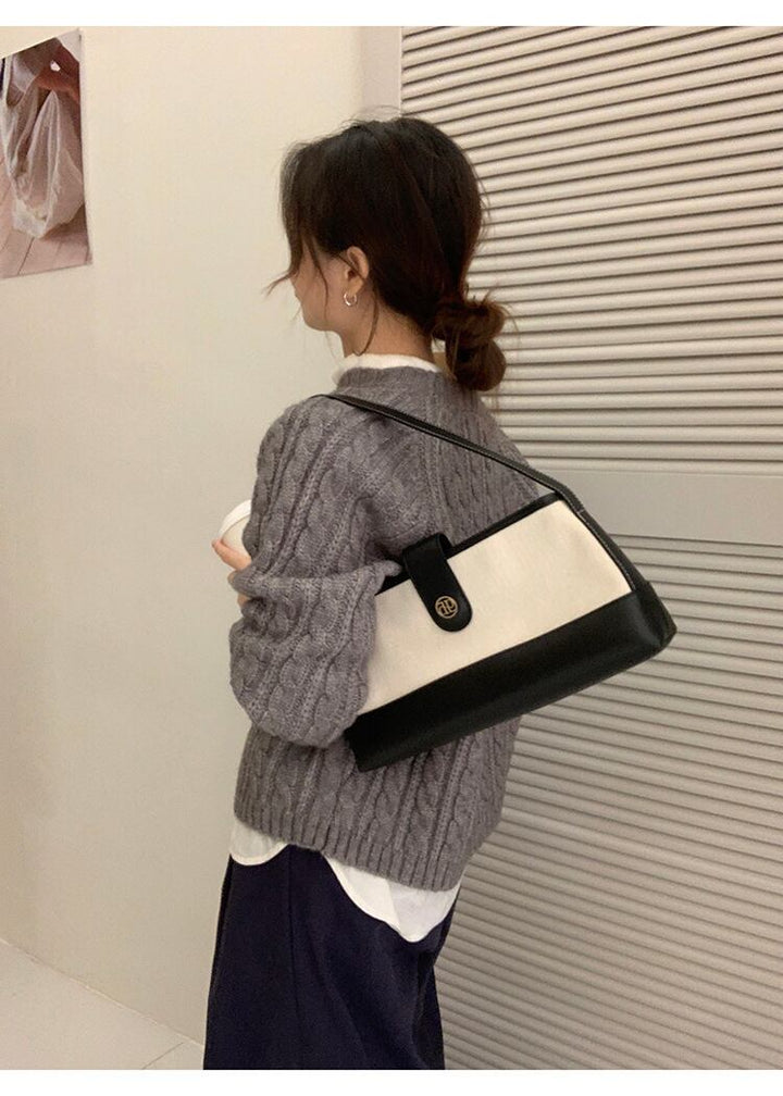 【tops】無地ニットセーター　M27041