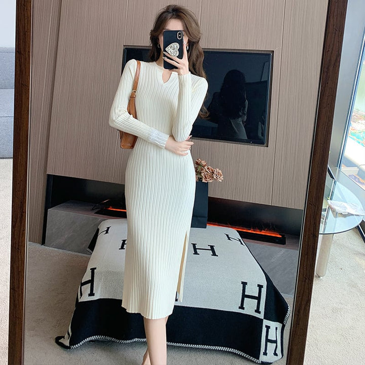 【dress】早い者勝ちエレガントニットワンピース　M17567