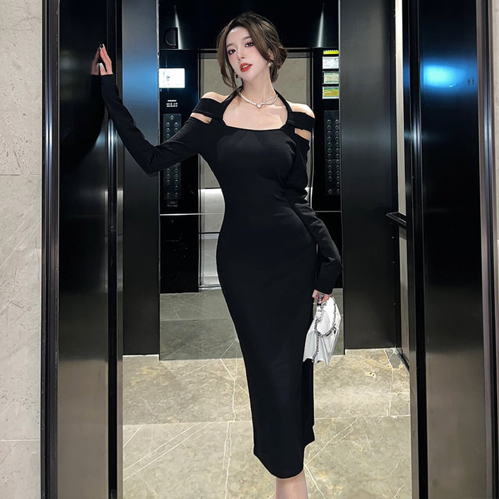 【dress】好感度UPファッションデートワンピース着瘦せ　M17026