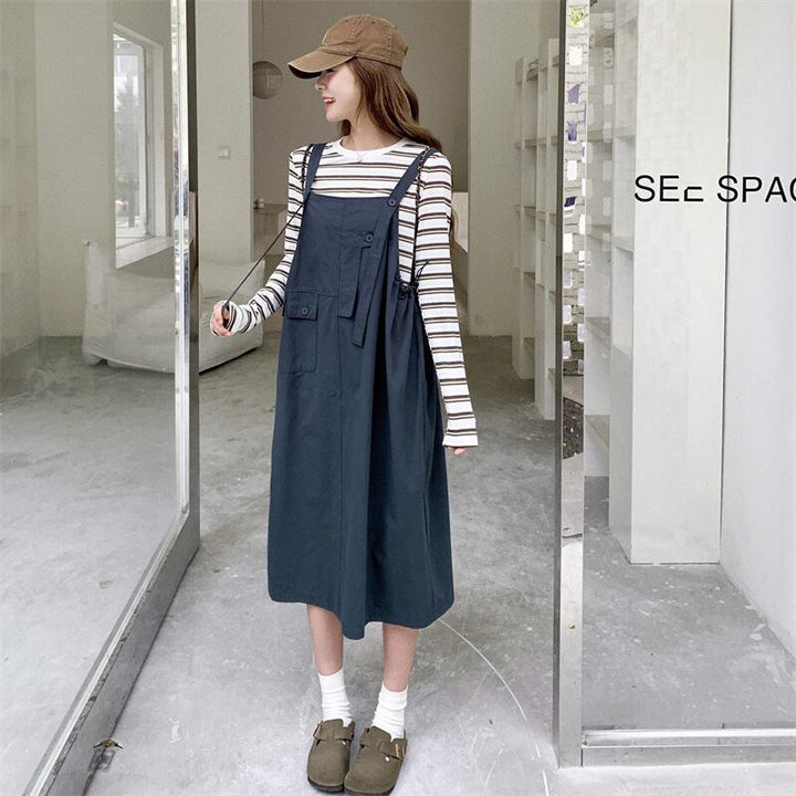 【dress】サロペットスカート Q8286