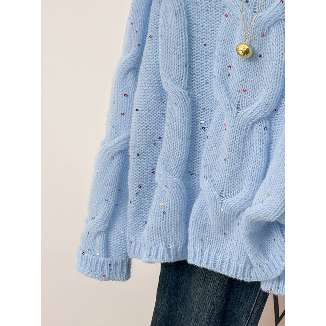【tops】クルーネックニットセーター　M29236