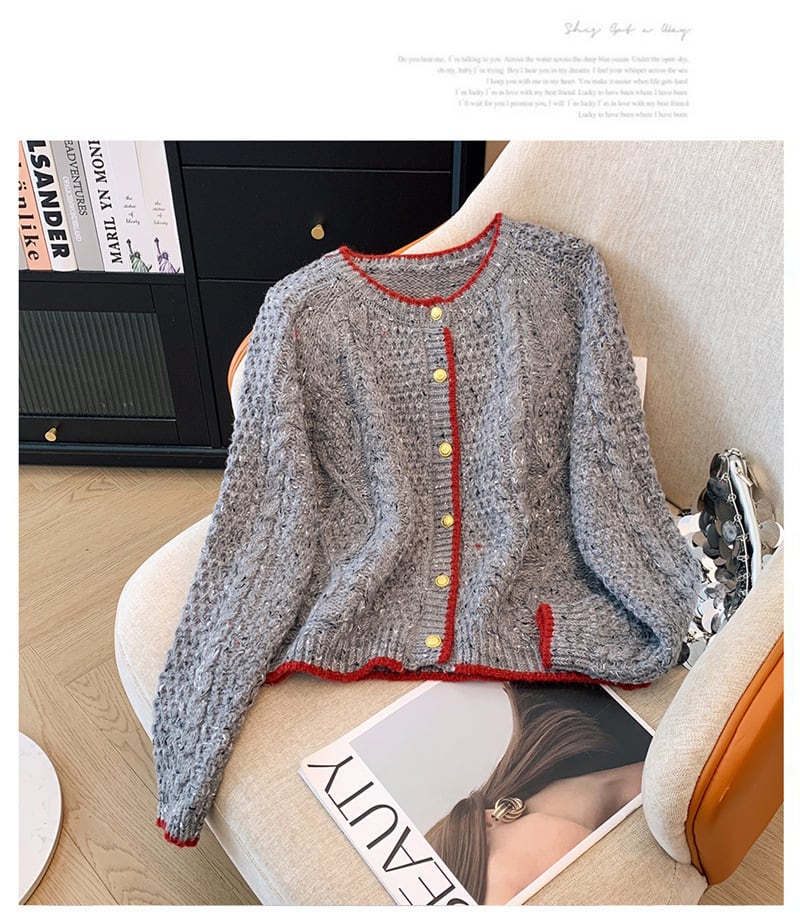 【outer】ニットカーデ　M29182