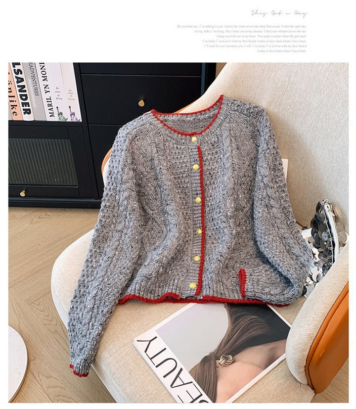 【outer】ニットカーデ　M29182