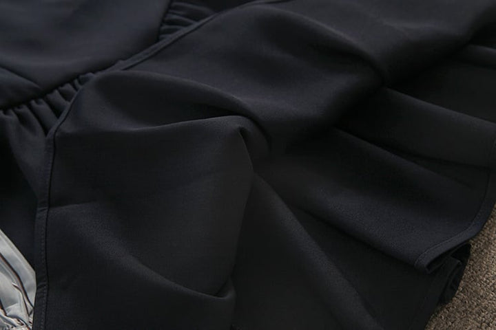 【dress】ドッキングリボン付きワンピース　M18822