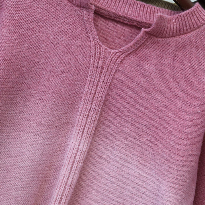 【tops】グラデーションニットセーター　M18919