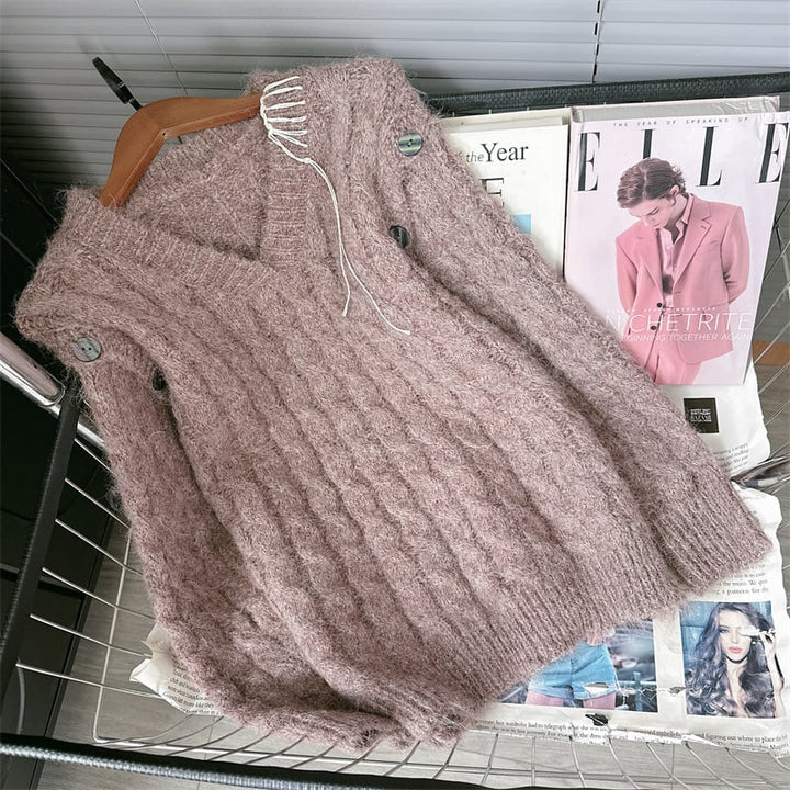 【tops】Vネックニットセーター　M26680