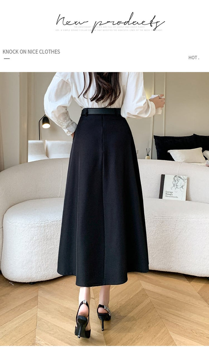 【bottoms】ロング丈スカート　M25632