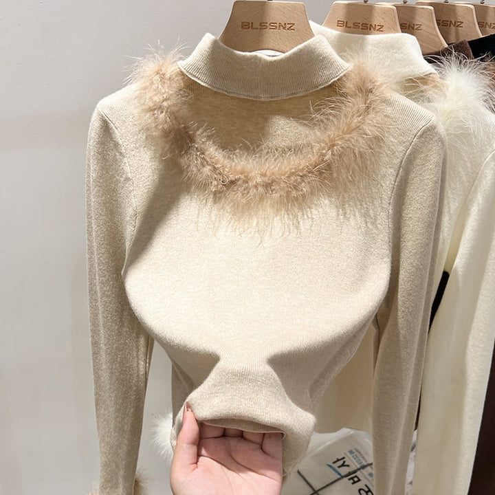 【tops】ファーニットトップス　M27760