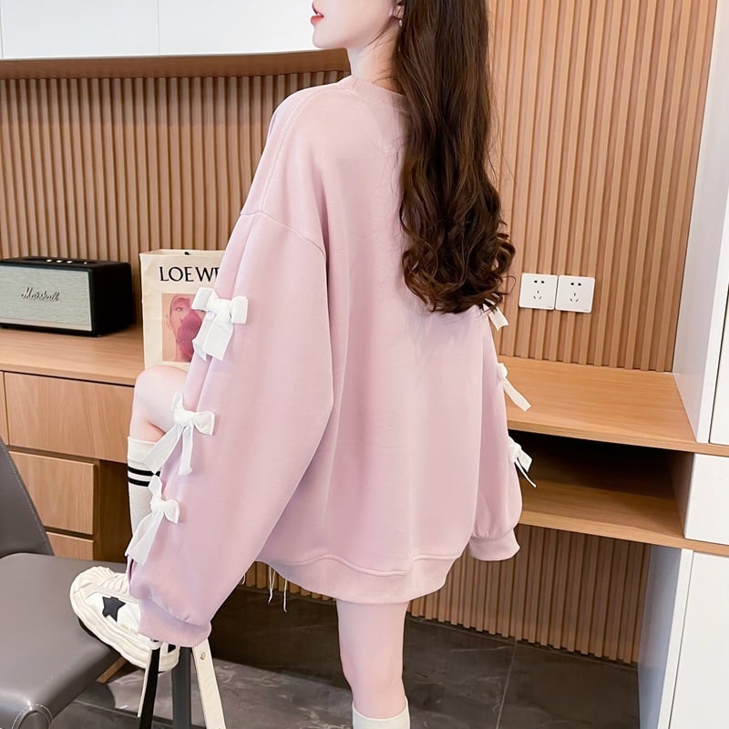【tops】リボン付きプルオーバー　M26564