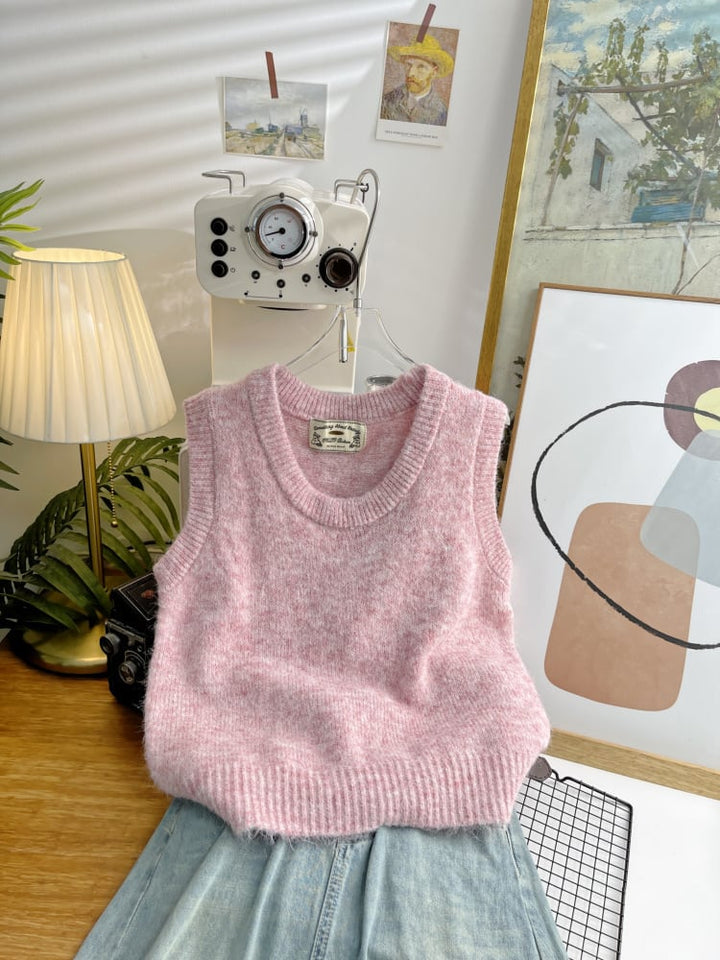 【tops】ニットベスト　M25475