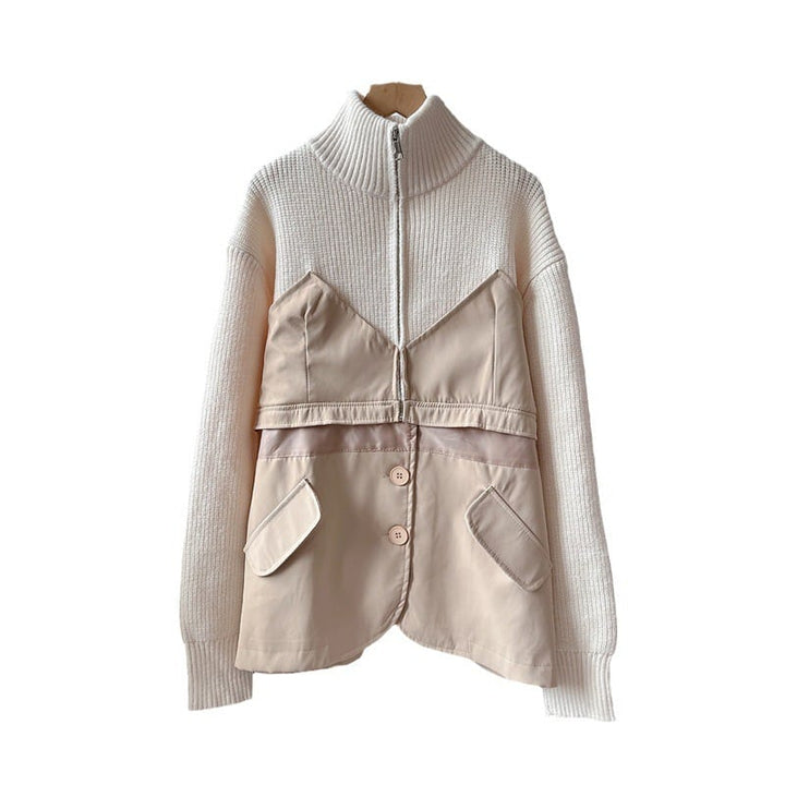 【outer】ファスナードッキングニットセーター　M17878