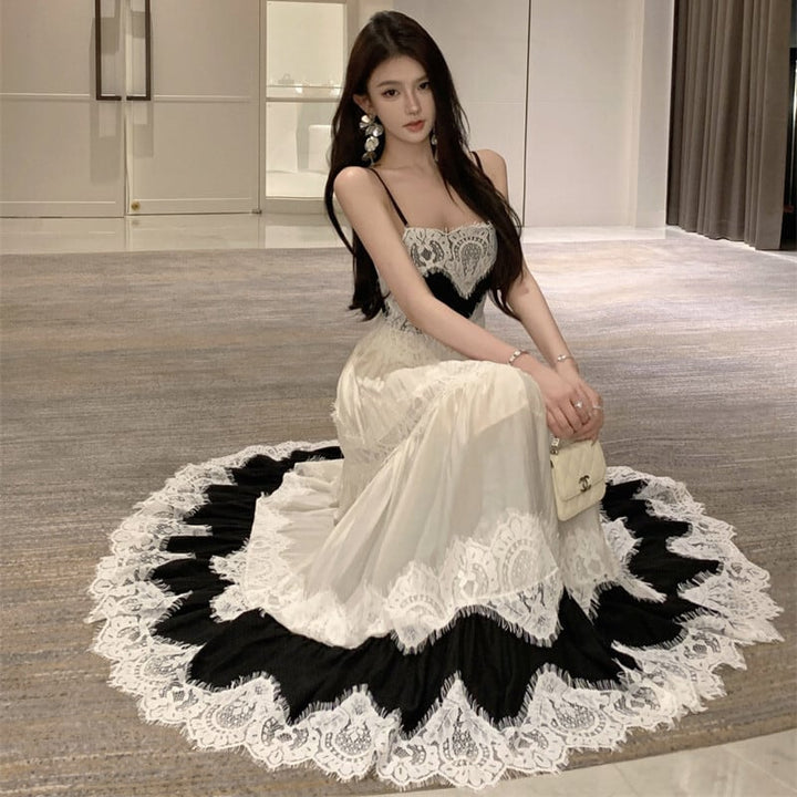 【dress】レースドッキングキャミワンピース　M31993