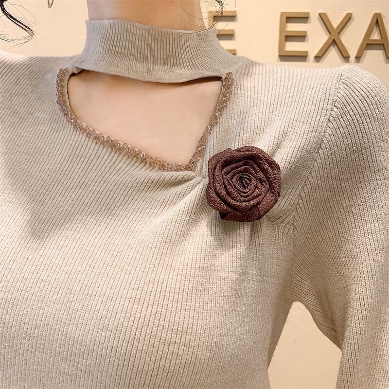 【tops】立体フラワーニットトップス　M27919
