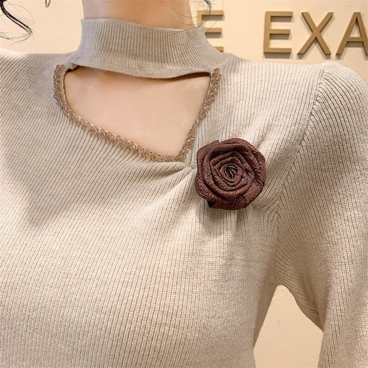 【tops】立体フラワーニットトップス　M27919