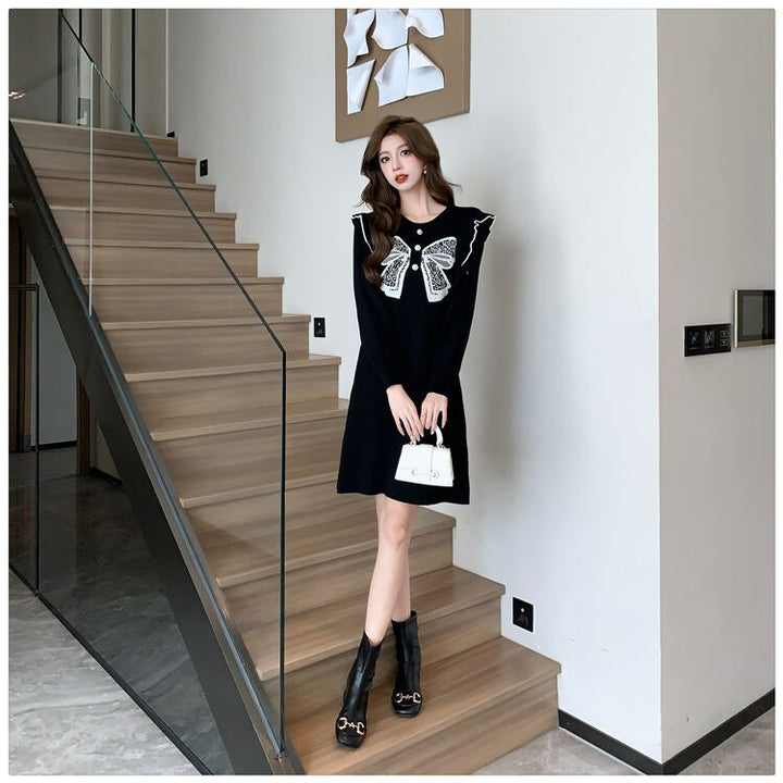 【dress】リボン付きデートワンピース　M18710