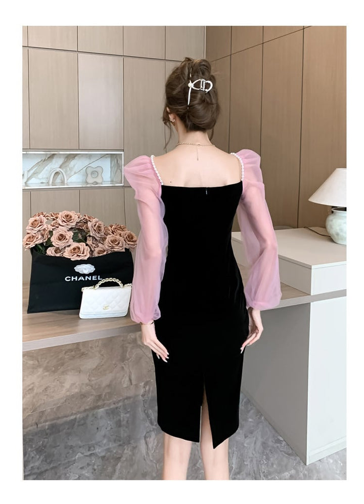 【dress】ドッキングデートワンピース　M18365