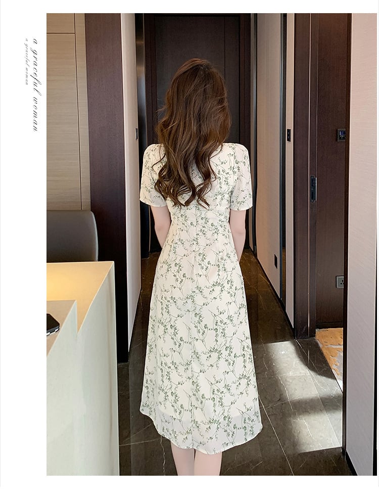 【dress】花柄ワンピース　M22275