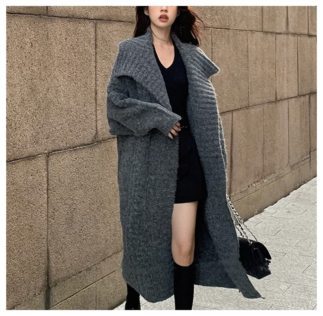 【outer】ロング丈ニットカーデ　M18317