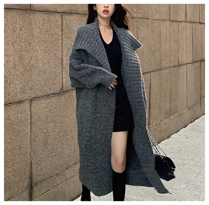 【outer】ロング丈ニットカーデ　M18317