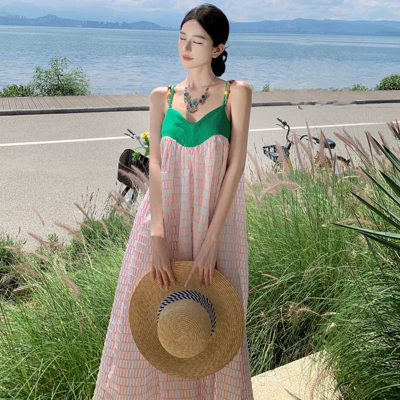 【dress】配色キャミワンピース　M21594