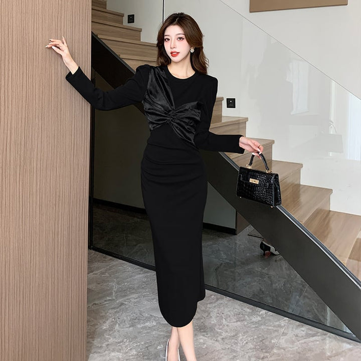【dress】リボン付きデートワンピース　M18186