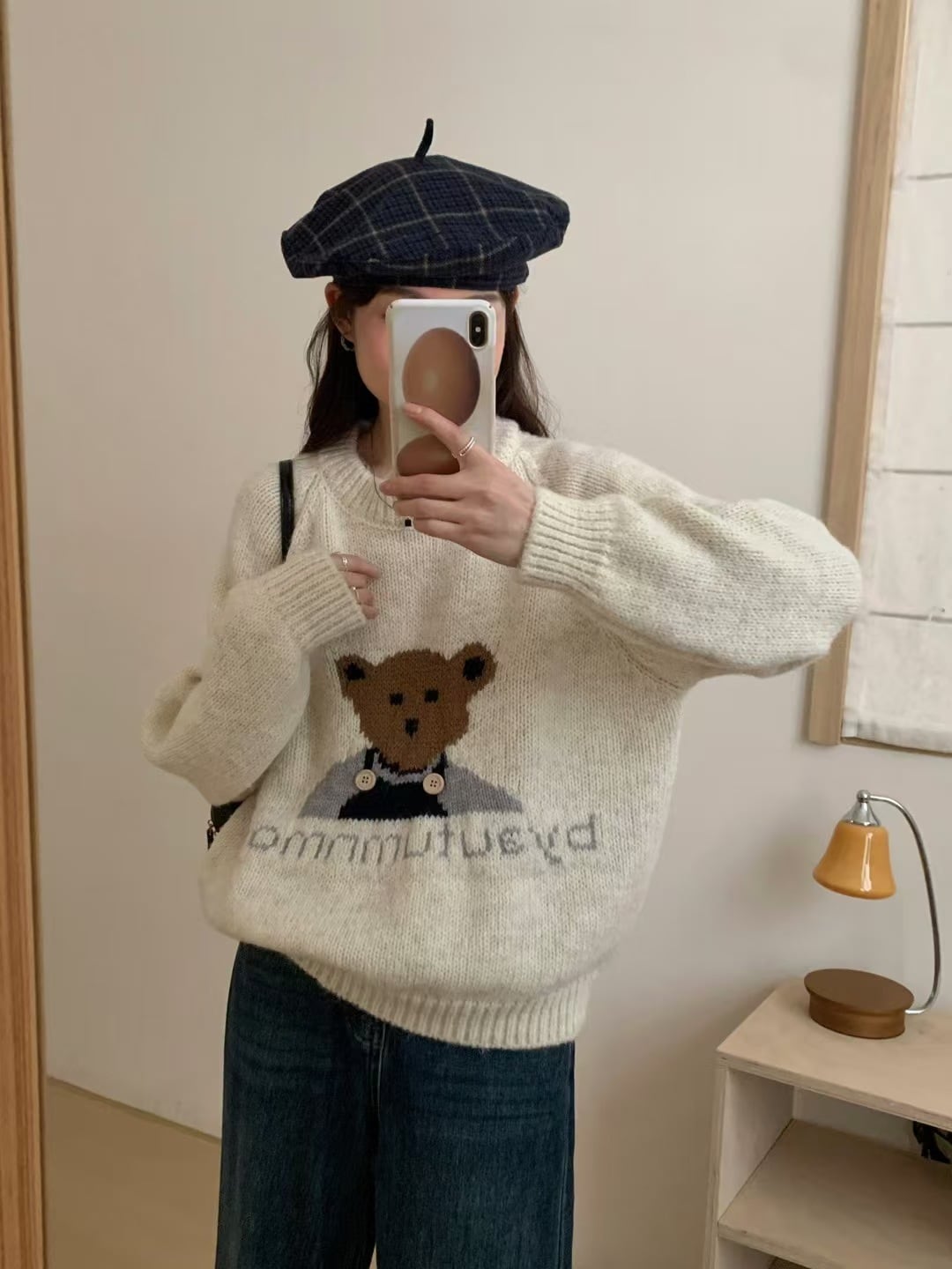 【tops】クルーネックニットセーター　M26938