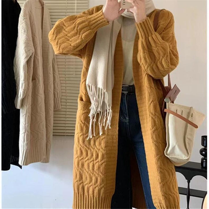 【outer】ロング丈ニットカーデ　M18445