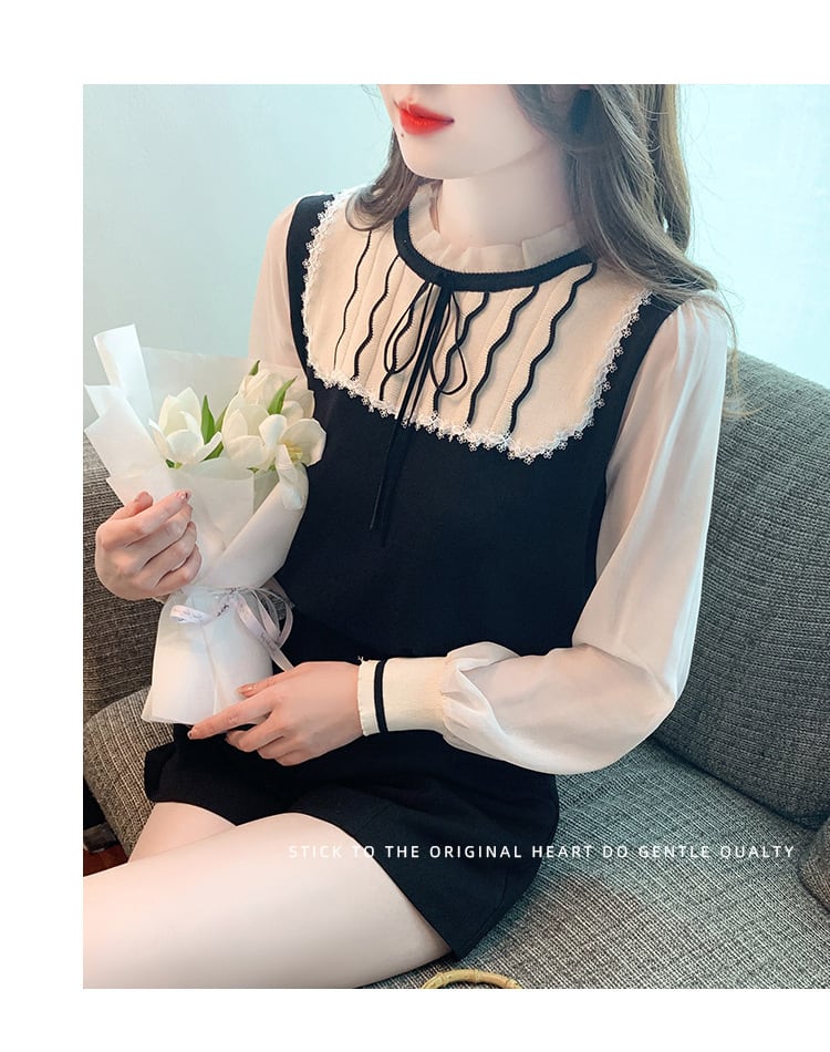 【tops】チュールシャツトップス　M20997