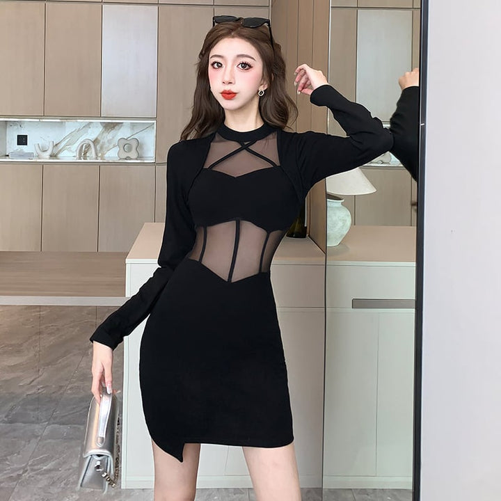 【dress】ドッキングセクシーワンピース　M18196