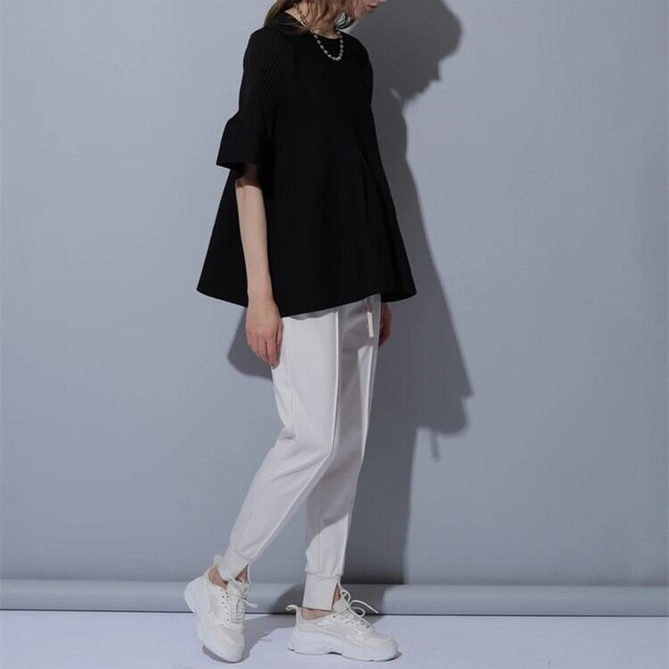 【tops】話題沸騰中人気アンブレラスリーブ着心地良いトップス　N-1649
