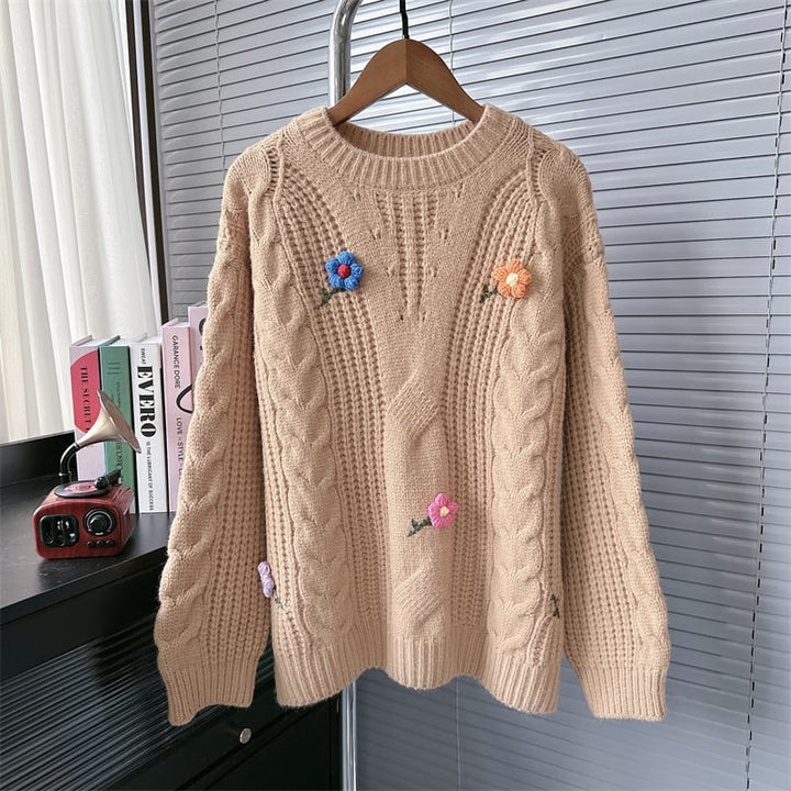 【tops】クルーネックニットセーター　M26878