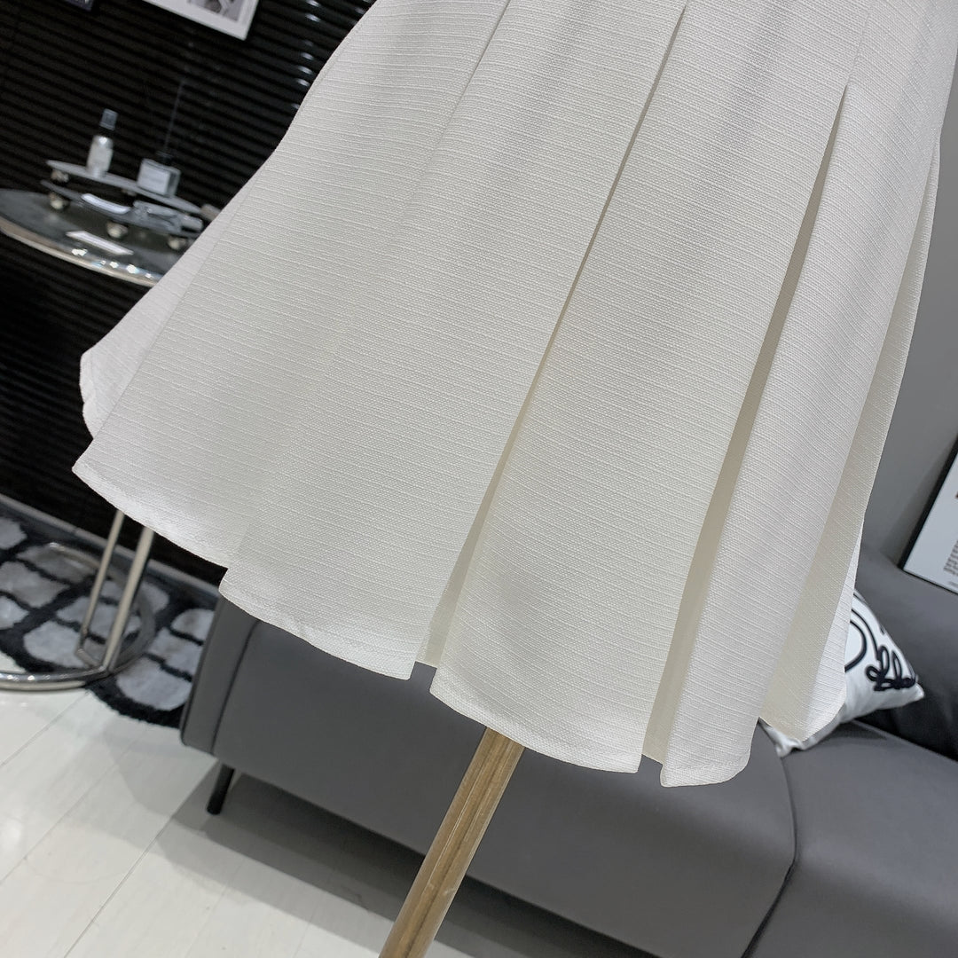 【set】立体フラワートップス×スカートセット　M25029