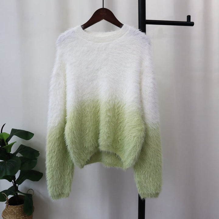 【tops】グラデーションニットセーター　M26528